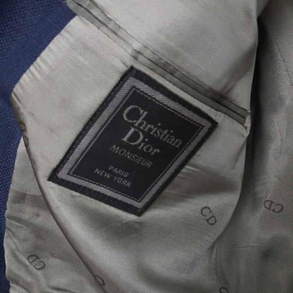 Christian Dior Blue Monsieur Men's Blazer 40S - Picture 7 of 7